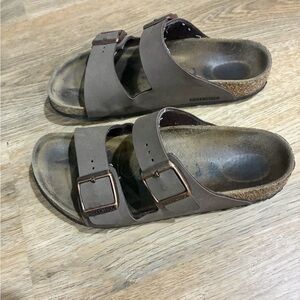 Birkenstock Brown Double-Strap Sandals